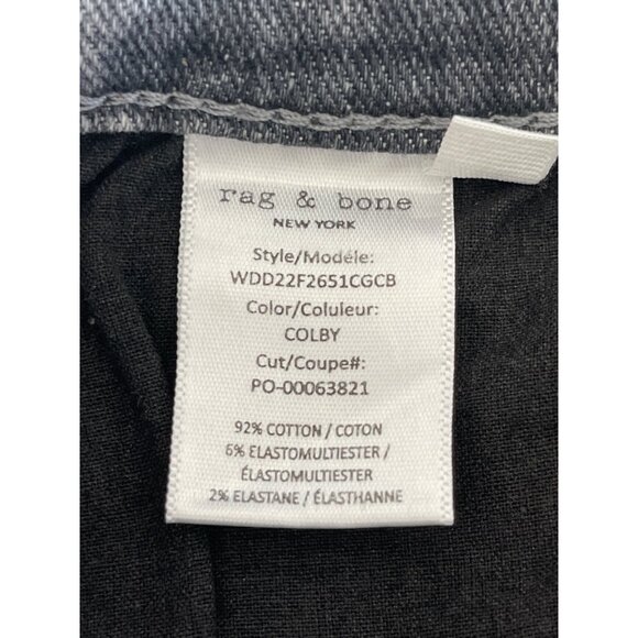 Rag & Bone Cate Mid Rise Ankle Skinny Jeans Colby Gray Size 26 Revolve $255 - Picture 12 of 16